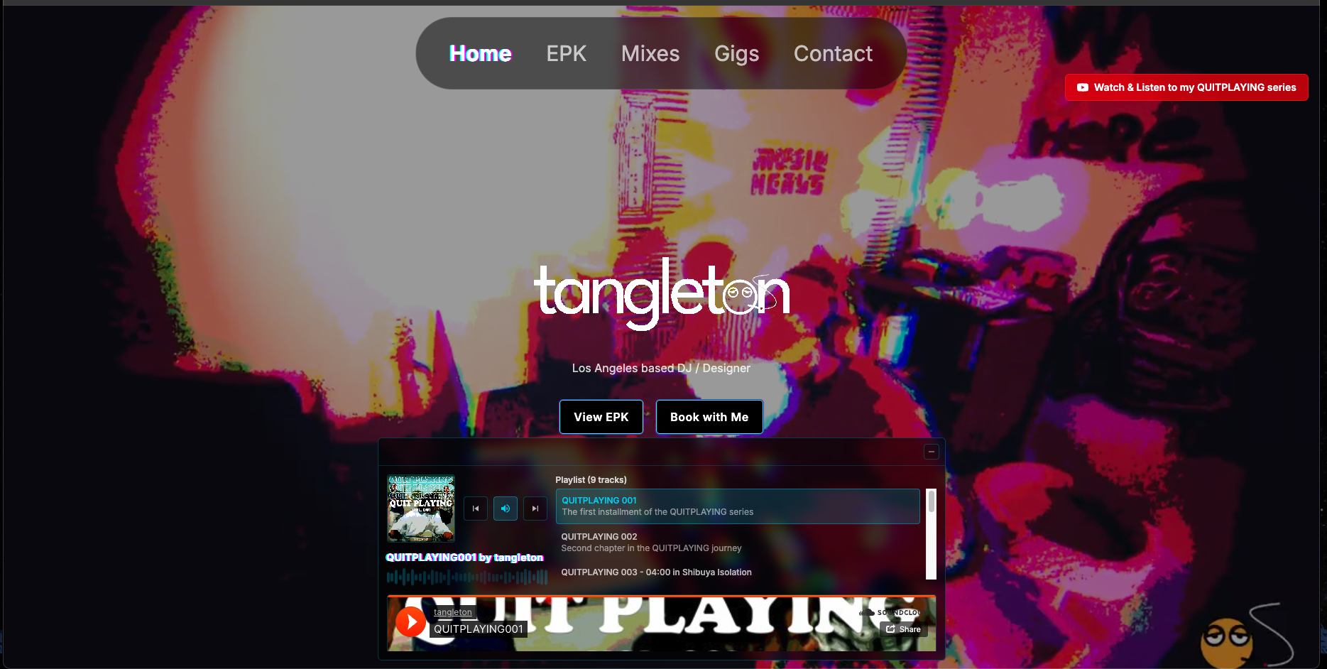 DJ tangleton EPK Screenshot